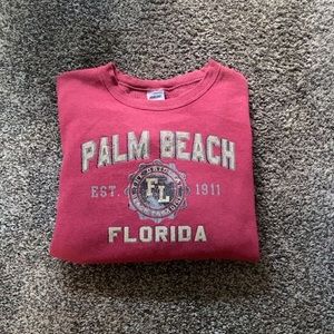 Palm Beach Florida Beach crew neck